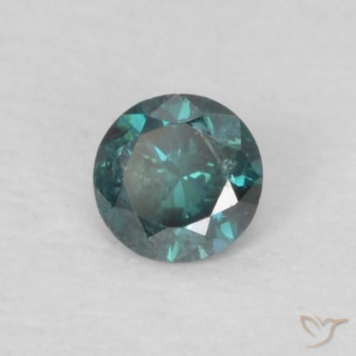 Diamante Verde Natural 0.06ct, Redondo, VS-SI