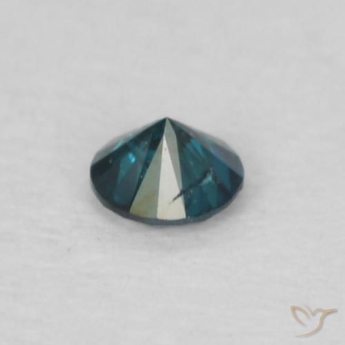 Diamante Azul Natural 0.04ct, Redondo, VS-SI
