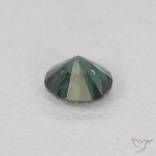 Diamante Verde Natural 0.05ct, Redondo, VS-SI