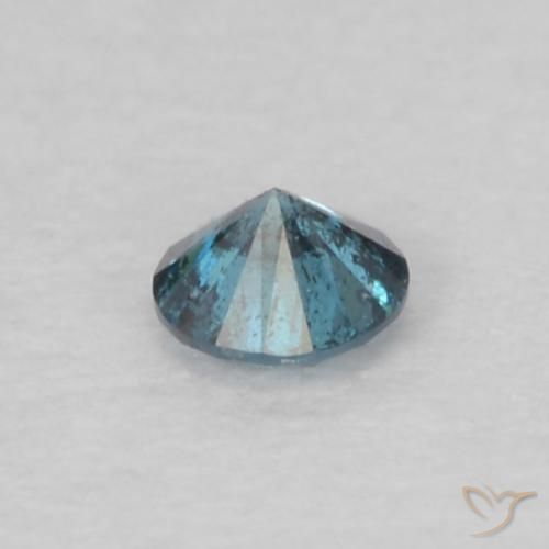 Diamante Azul Natural 0.05ct, Redondo, VS-SI