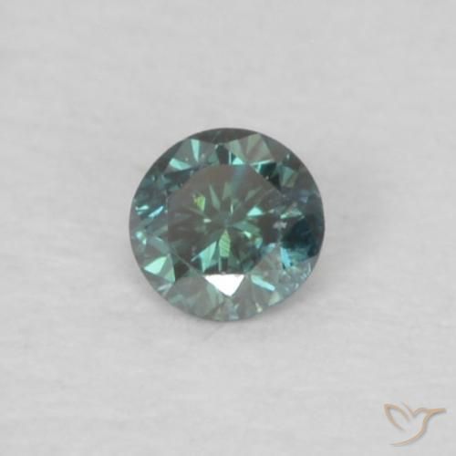 Diamante Verde Natural 0.03ct, Redondo, VS-SI