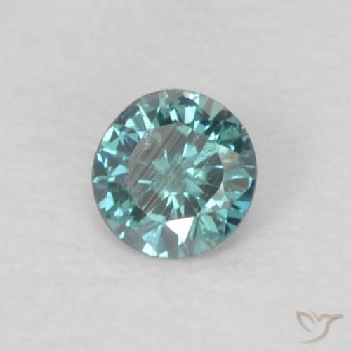 Diamante Azul Natural 0.05ct, Redondo, VS-SI