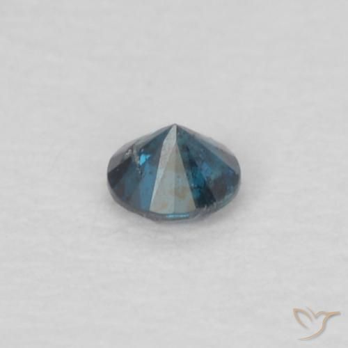 Diamante Azul Natural 0.04ct, Redondo, VS-SI