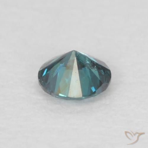 Diamante Azul Natural 0.05ct, Redondo, VS-SI