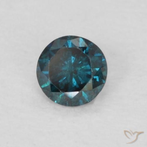 Diamante Azul Natural 0.05ct, Redondo, VS