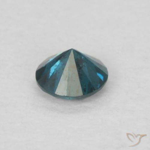 Diamante Azul Natural 0.05ct, Redondo, VS