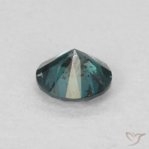 Diamante Azul Natural 0.06ct, Redondo, VS