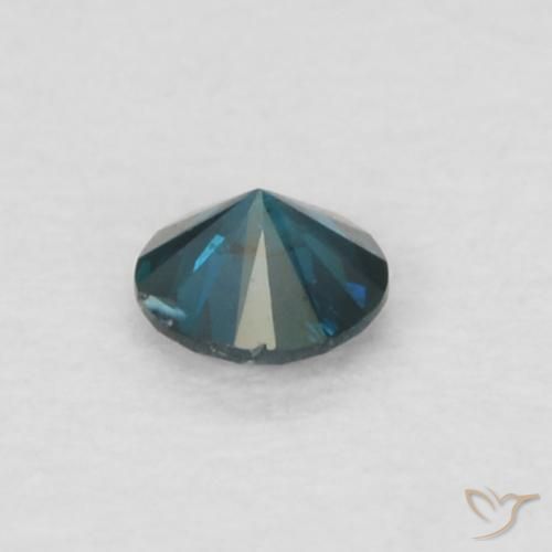 Diamante Azul Natural 0.05ct, Redondo, VS