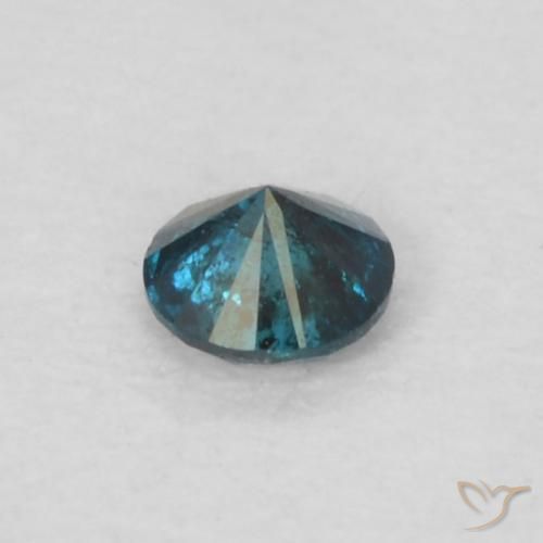 Diamante Azul Natural 0.06ct, Redondo, VS