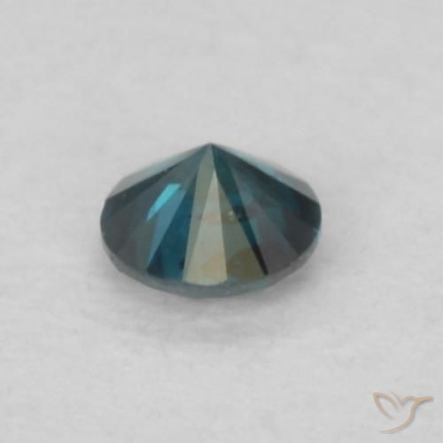 Diamante Azul Natural 0.06ct, Redondo, VS