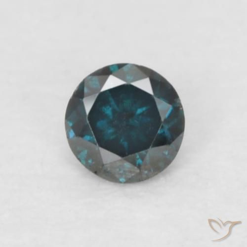 0.05ct Natural Azul Diamante, Redondo, VS