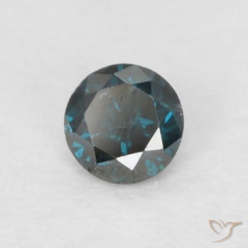 Diamante Azul Natural 0.05ct, Redondo, VS