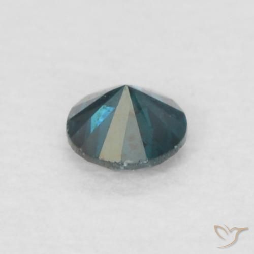 Diamante Azul Natural 0.05ct, Redondo, VS