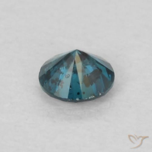 Diamante Azul Natural 0.06ct, Redondo, VS