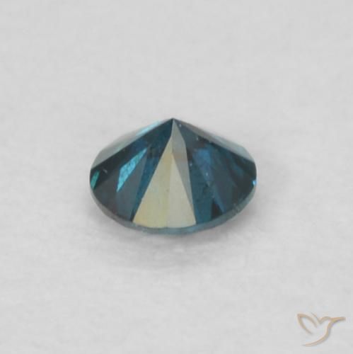 Diamante Azul Natural 0.05ct, Redondo, VS