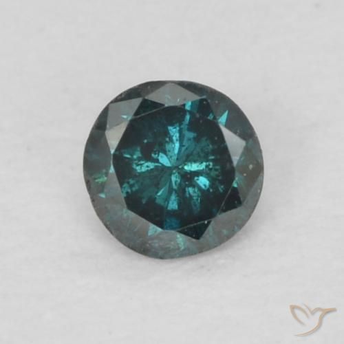 Diamante azul de 0,07 quilates, corte de diamante de 2,6 mm da Índia, Photo A