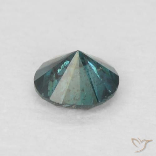 Diamante Azul Natural 0.07ct, Redondo, VS-SI