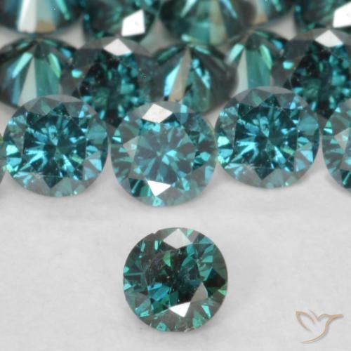 Diamante Verde Natural 0.06ct, Redondo, VVS-VS