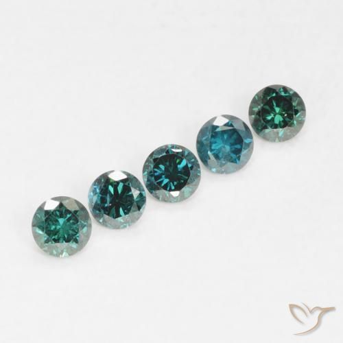 Diamante Verde Natural 0.05ct, Redondo, VVS-VS