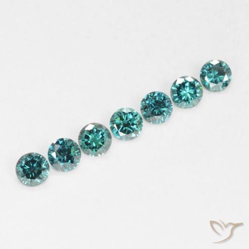 Diamante Verde Natural 0.04ct, Redondo, VVS-VS