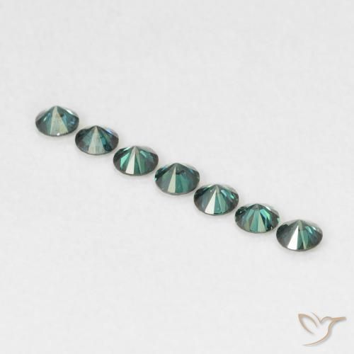 Diamante Verde Natural 0.04ct, Redondo, VVS-VS