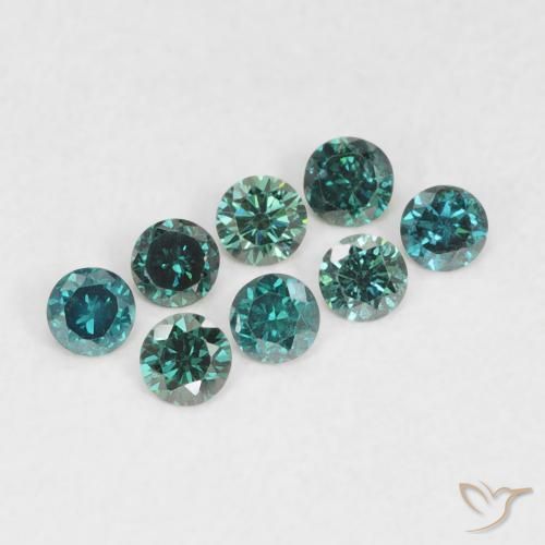 Diamante Verde Natural 0.03ct, Redondo, VVS-VS