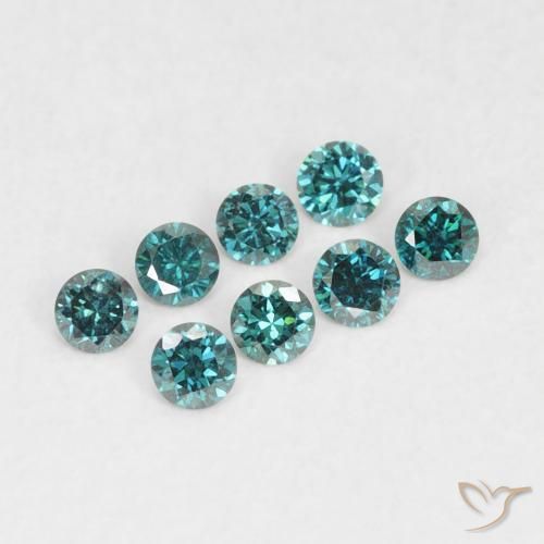 Diamante Verde Natural 0.03ct, Redondo, VVS-VS