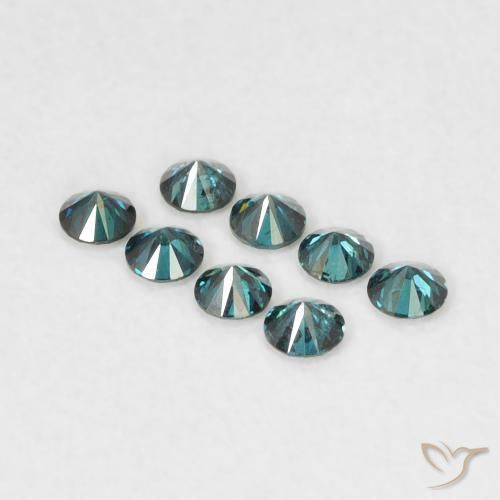 Diamante Verde Natural 0.03ct, Redondo, VVS-VS