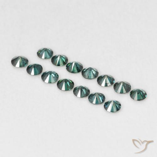 Diamante Verde Natural 0.03ct, Redondo, VVS-VS