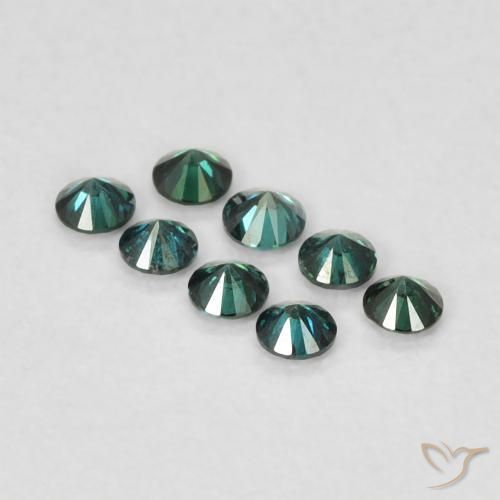 Diamante Verde Natural 0.02ct, Redondo, VVS-VS