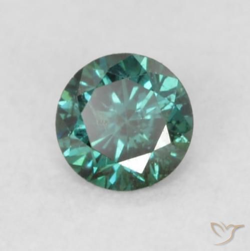 Diamante Verde Natural 0.08ct, Redondo, VS