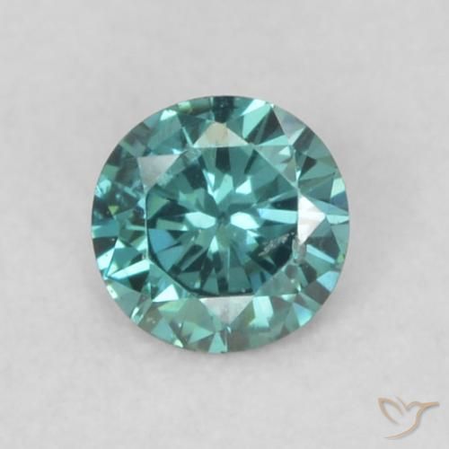 Diamante verde de 0,08 quilates, corte de diamante de 2,8 mm da Índia, Photo A