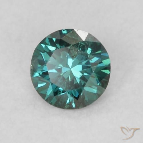 Diamante Verde Natural 0.08ct, Redondo, VS