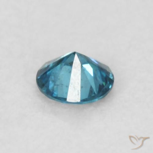 Diamante Azul Natural 0.06ct, Redondo, VS