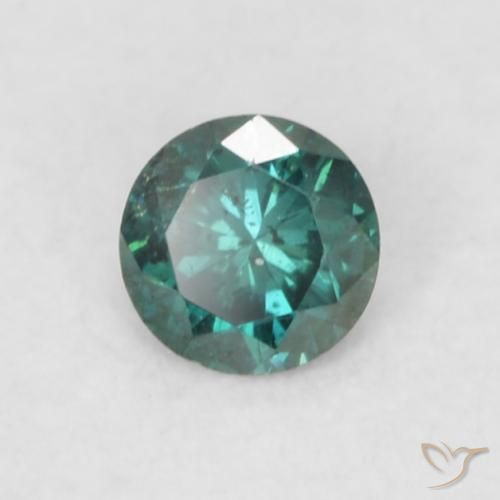 Diamante Verde Natural 0.07ct, Redondo, VS