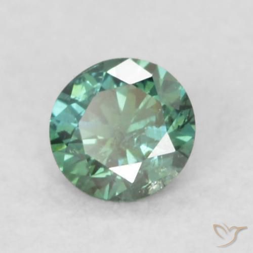 Diamante Verde Natural 0.08ct, Redondo, VS