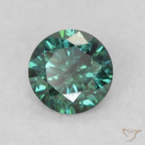 Diamante Verde Natural 0.09ct, Redondo, VS
