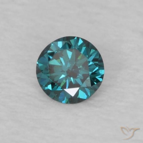 Diamante Azul Natural 0.05ct, Redondo, VVS