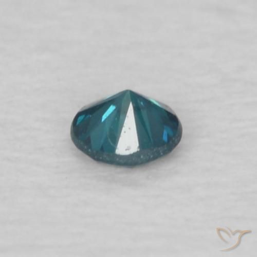 Diamante Azul Natural 0.04ct, Redondo, VVS