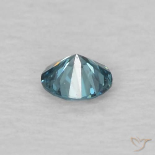 Diamante Azul Natural 0.04ct, Redondo, VVS