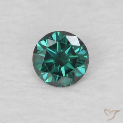 0.03ct Natural Verde Diamante, Redondo, VVS