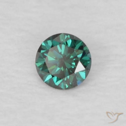 Diamante Verde Natural 0.03ct, Redondo, VVS