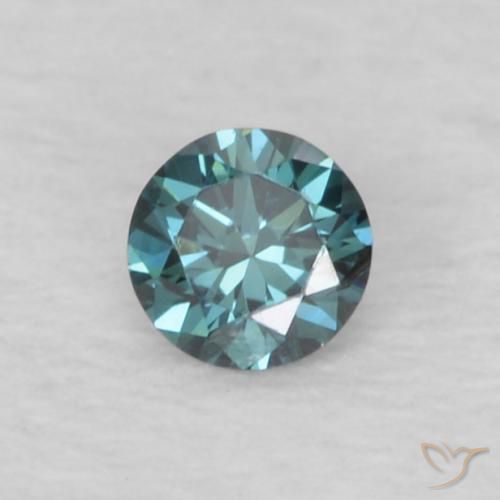 Diamante Azul Natural 0.05ct, Redondo, VVS