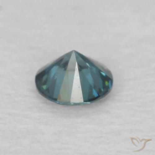 Diamante Azul Natural 0.05ct, Redondo, VVS