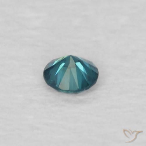 Diamante Azul Natural 0.03ct, Redondo, VVS