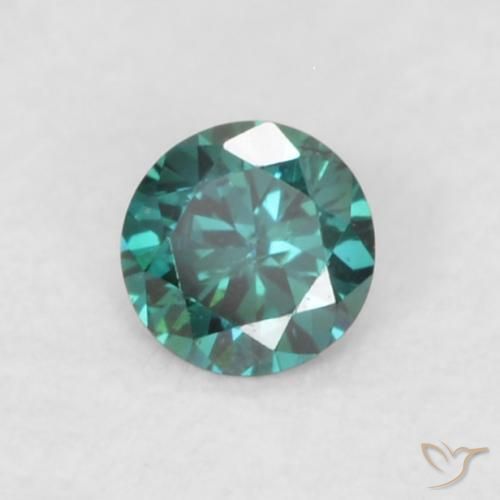Diamante Verde Natural 0.06ct, Redondo, VVS-VS