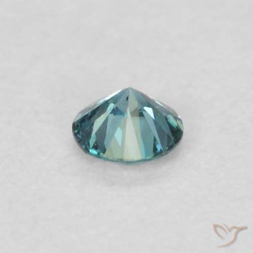 Diamante Azul Natural 0.04ct, Redondo, VVS-VS