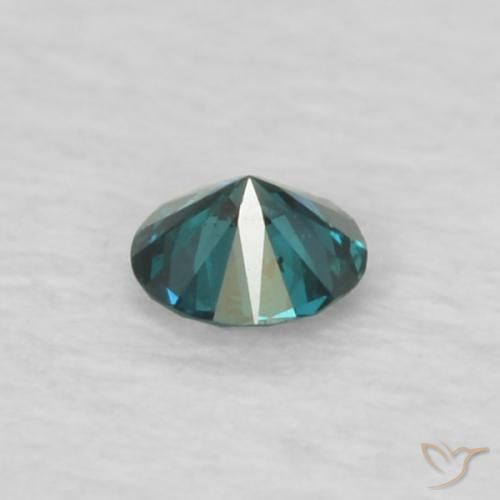 Diamante verde natural 0,05ct, corte redondo, VVS