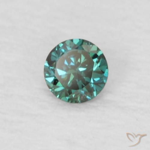 Diamante Verde Natural 0.04ct, Redondo, VVS