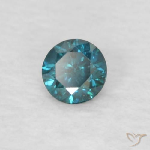 Diamante Azul Natural 0.04ct, Redondo, VVS